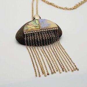 Vintage Style Abalone Resin Dangle Octopus Women's Necklace Unique Jewelry